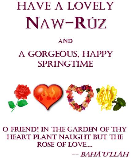 Mya's 2013 Naw-Ruz Greeting